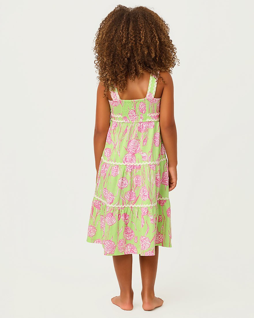 Lilly Pulitzer - Girls Mini Pollie Midi Dress - Pistachio Macaron Alina