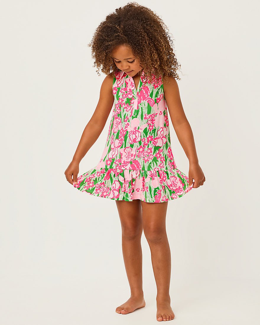 Lilly Pulitzer - Girls Mini Riegan Dress - Putting Green Hannah