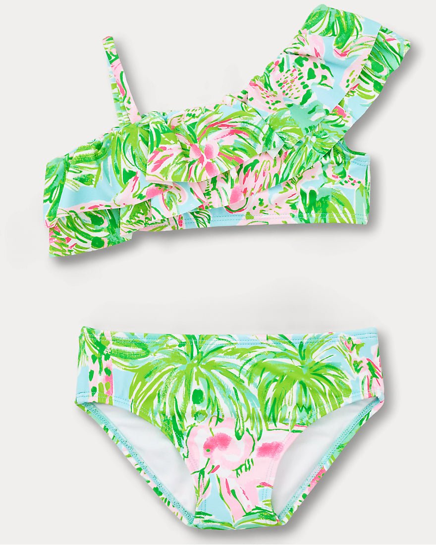 Lilly Pulitzer - Girls Norabelle Ruffle Bikini - Multi On Parade