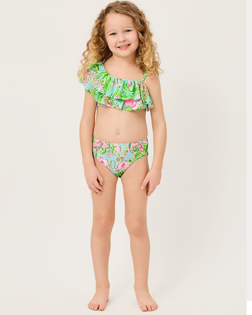 Lilly Pulitzer - Girls Norabelle Ruffle Bikini - Multi On Parade