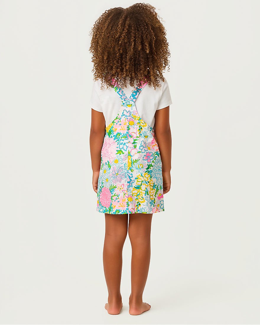 Lilly Pulitzer - Girls Varney Overall Dress - Multi Lilly Garden