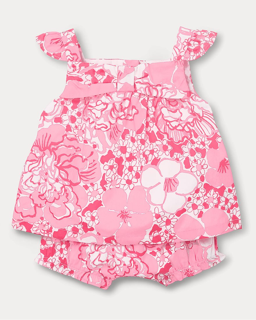 Lilly Pulitzer - Girls Wilda Baby Set - Conch Shell Pink Burst Of Joy