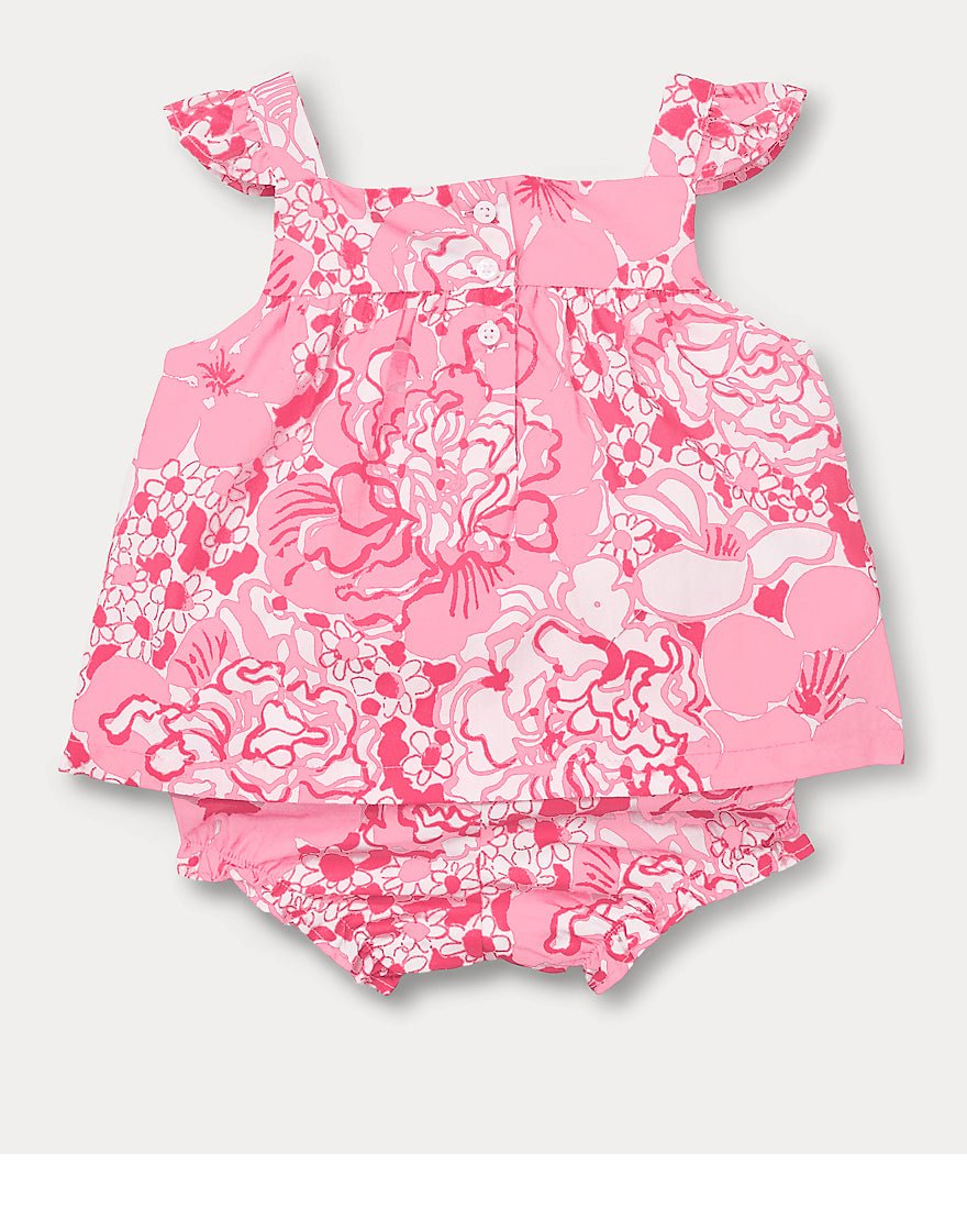 Lilly Pulitzer - Girls Wilda Baby Set - Conch Shell Pink Burst Of Joy