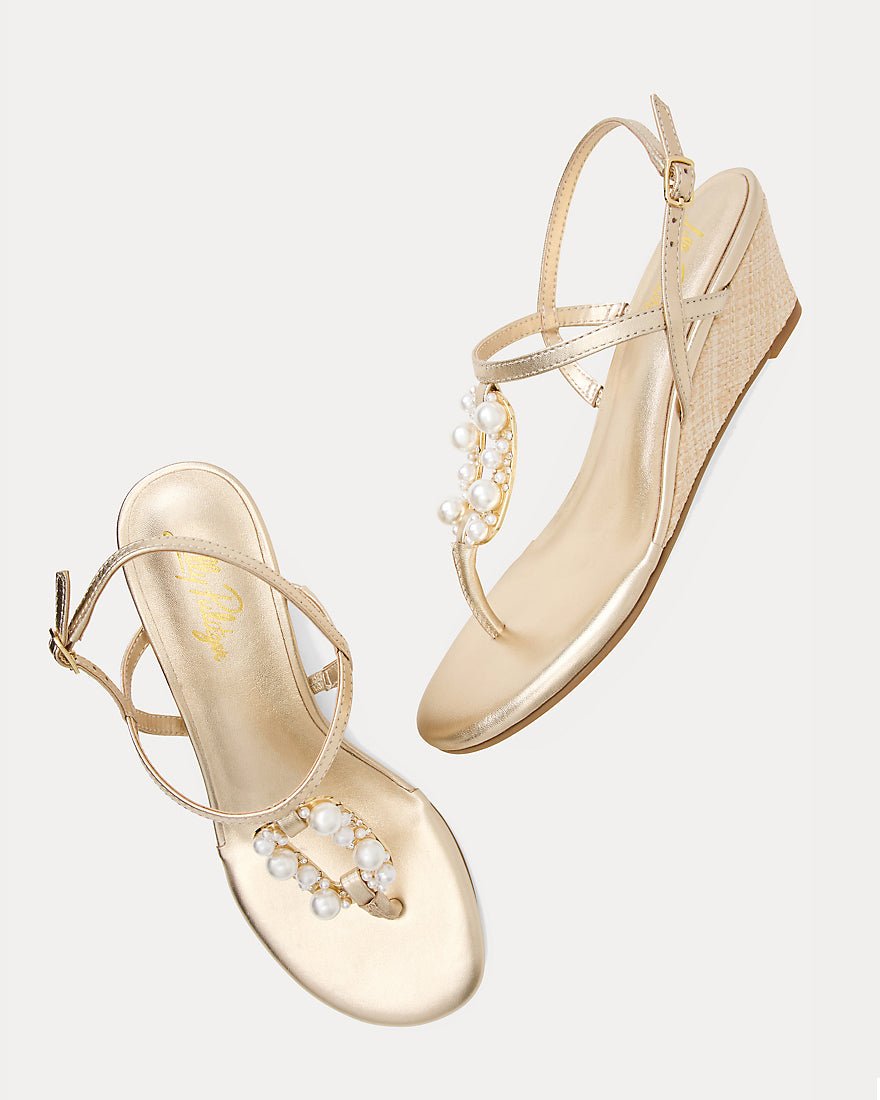 Lilly Pulitzer - Good As Gold Embellished - Gold Metallic
