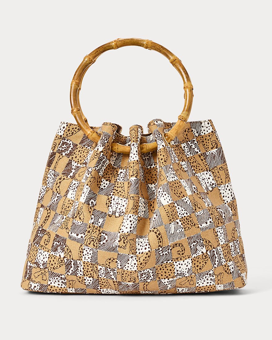 Lilly Pulitzer - Gwp Bamboo Bag - Iced Latte Cheetah Checks