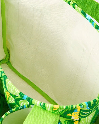 Lilly Pulitzer - Gwp Farmers Market Tote - Turquoise Tide Sweet Corn