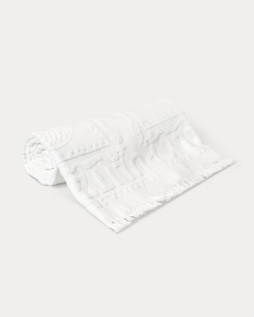Lilly Pulitzer - Gwp Jacquard Beach Towel - Resort White Shell Shine
