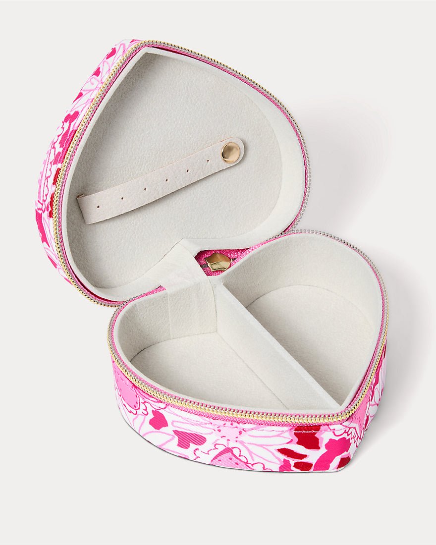 Lilly Pulitzer - Gwp Jewelry Case - Confetti Pink Dear Heart