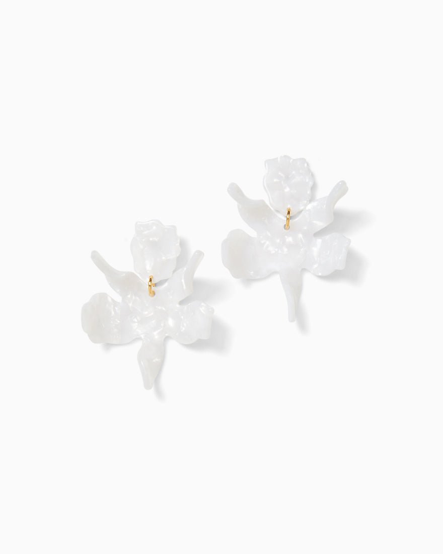 Lilly Pulitzer - Gwp Lilly X Lele Lily Earrings - Resort White