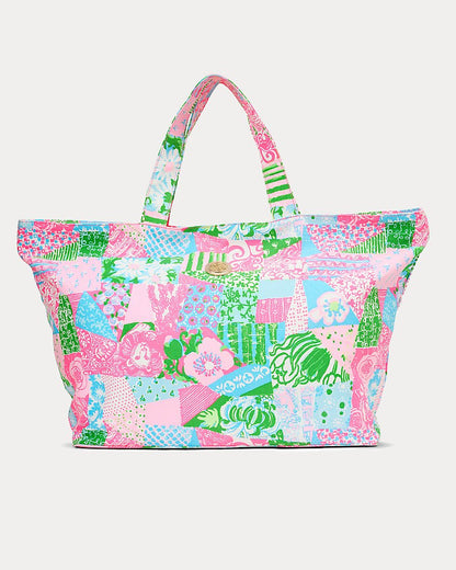 Lilly Pulitzer - Gwp Pool Tote - Multi Crazy Quilt