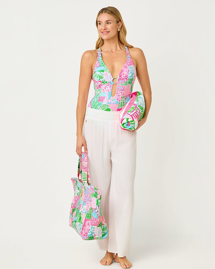 Lilly Pulitzer - Gwp Pool Tote - Multi Crazy Quilt