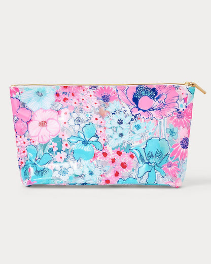 Lilly Pulitzer - Gwp Set Of 2 Pool Pouches - Clear In All Her Glory