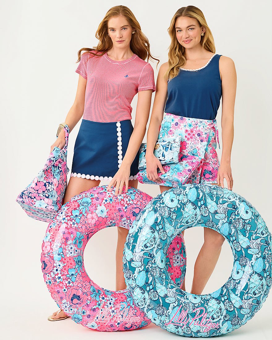 Lilly Pulitzer - Gwp Set Of 2 Pool Tubes - Clear In All Her Glory