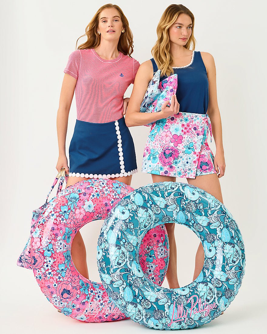 Lilly Pulitzer - Gwp Set Of 2 Pool Tubes - Clear In All Her Glory