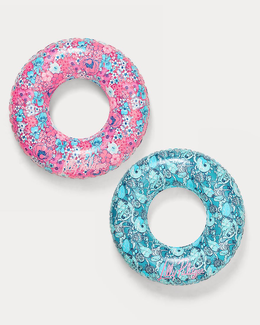 Lilly Pulitzer - Gwp Set Of 2 Pool Tubes - Clear In All Her Glory