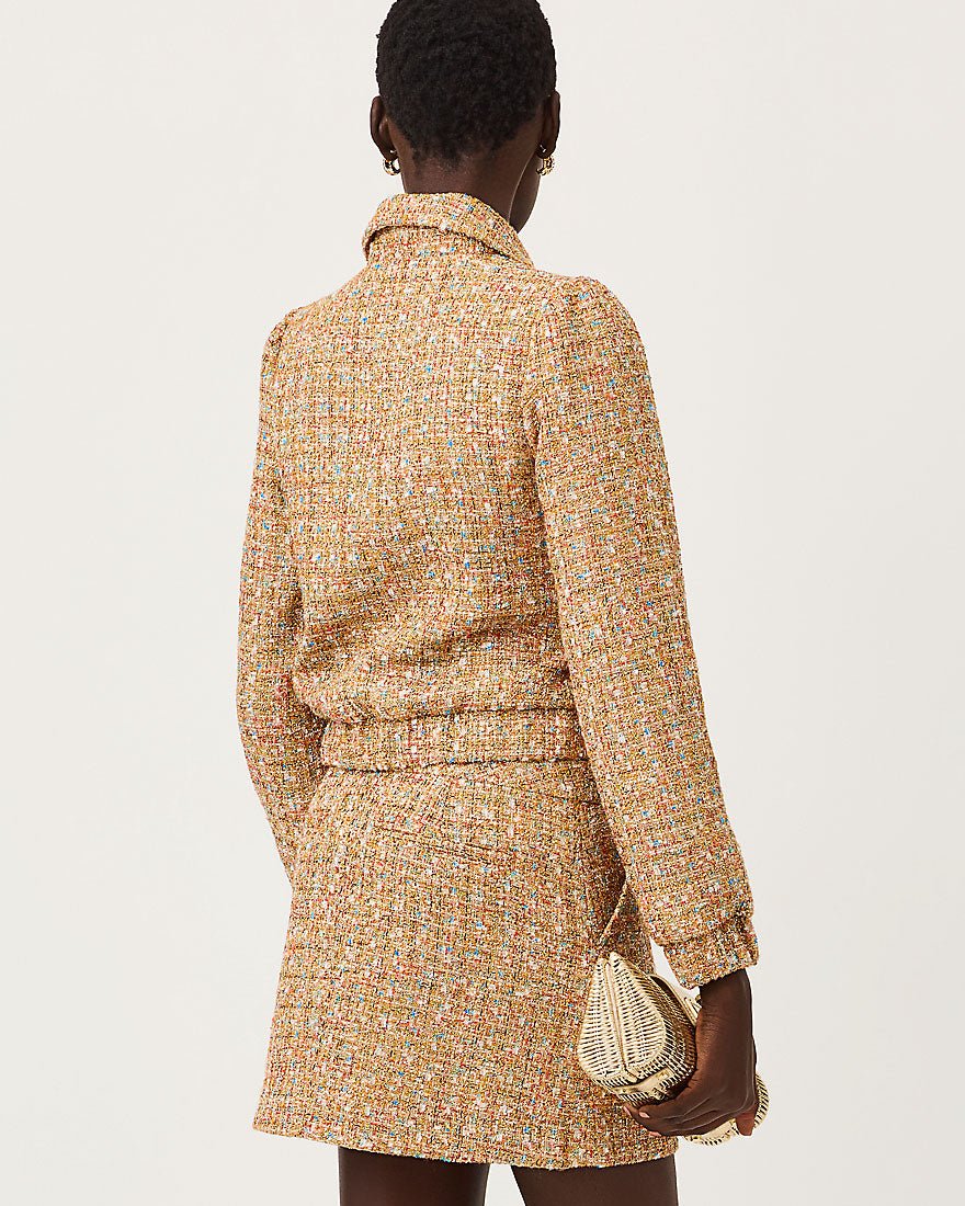 Lilly Pulitzer - Gwynnie Boucle Jacket - Iced Latte Golden Age Eyelash Boucle