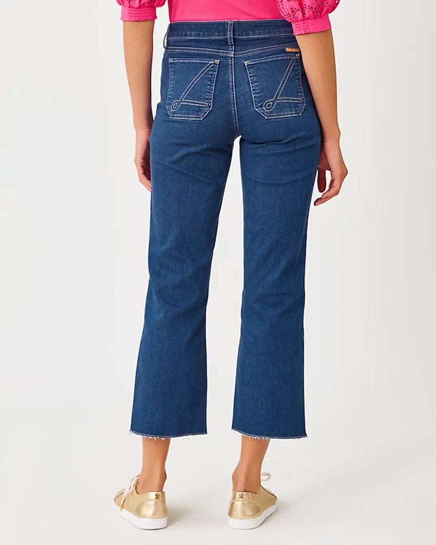 Lilly Pulitzer - Harleen High Rise Crop Jean - Medium Wash