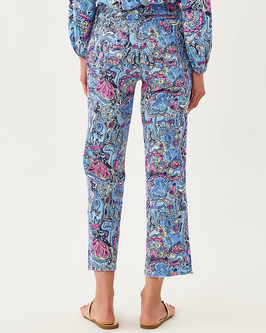 Lilly Pulitzer - Harleen High Rise Crop Jean - Multi Paisley Parade