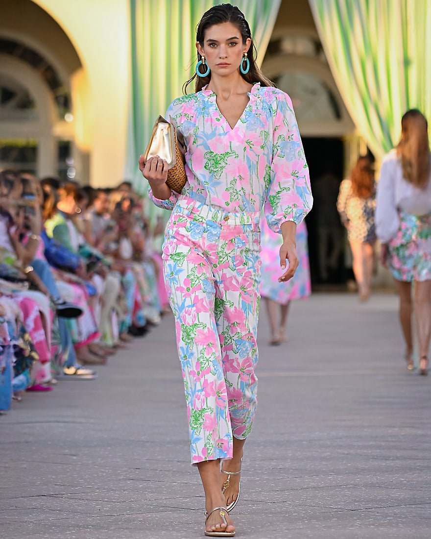 Lilly Pulitzer - Harleen High Rise Crop Jean - Resort White Viney Liney