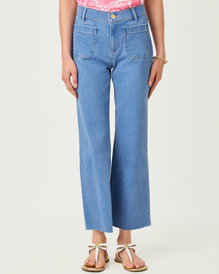 Lilly Pulitzer - Harleen High Rise Crop Jean - Rosanna Wash