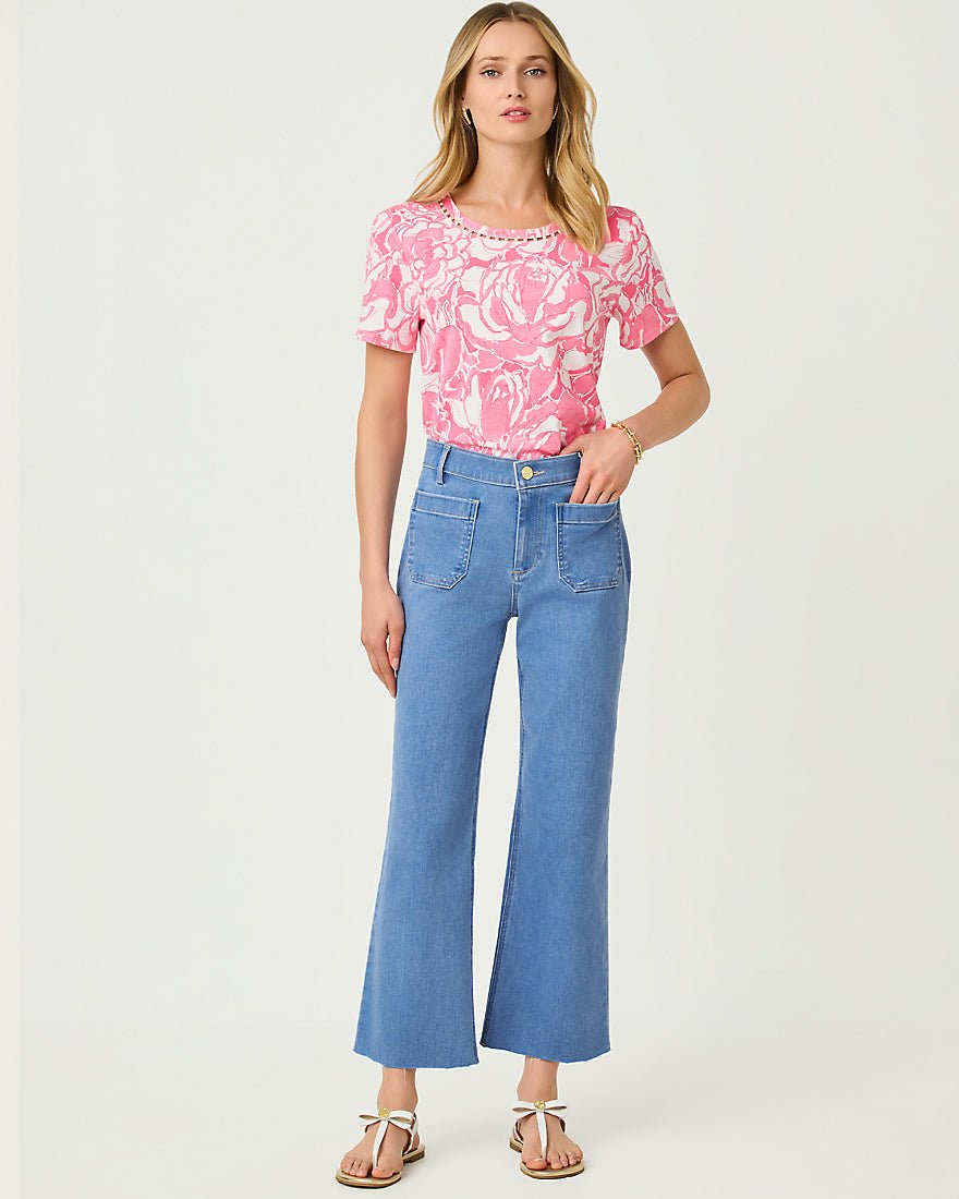 Lilly Pulitzer - Harleen High Rise Crop Jean - Rosanna Wash
