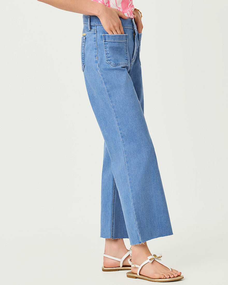 Lilly Pulitzer - Harleen High Rise Crop Jean - Rosanna Wash