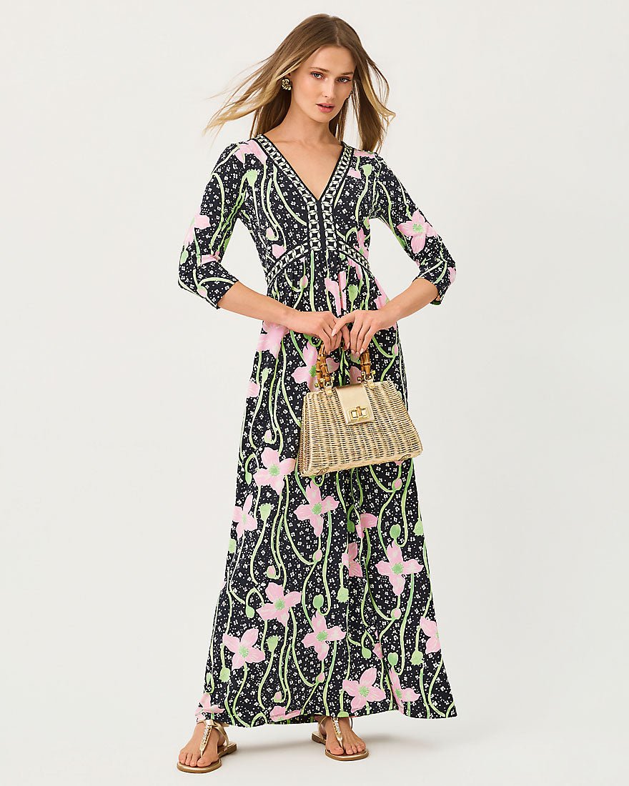 Lilly Pulitzer - Harlynn Maxi Dress - Onyx Blushing Blooms