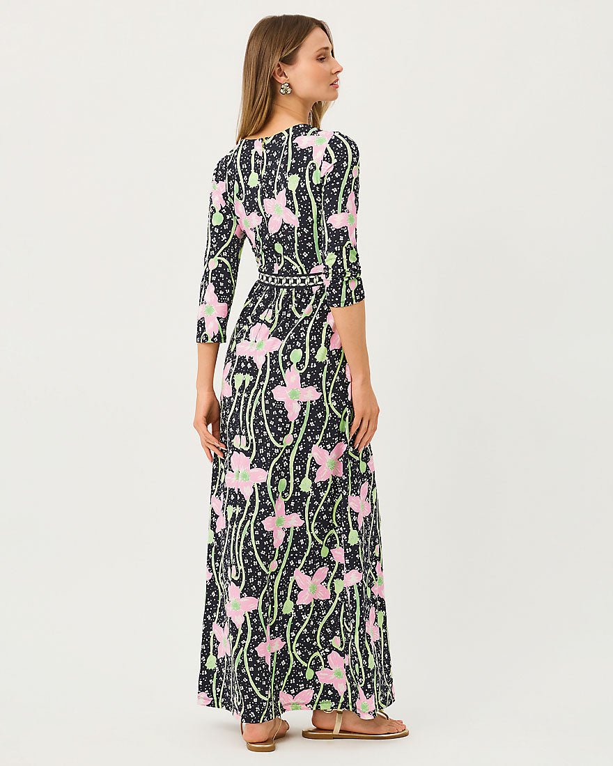 Lilly Pulitzer - Harlynn Maxi Dress - Onyx Blushing Blooms