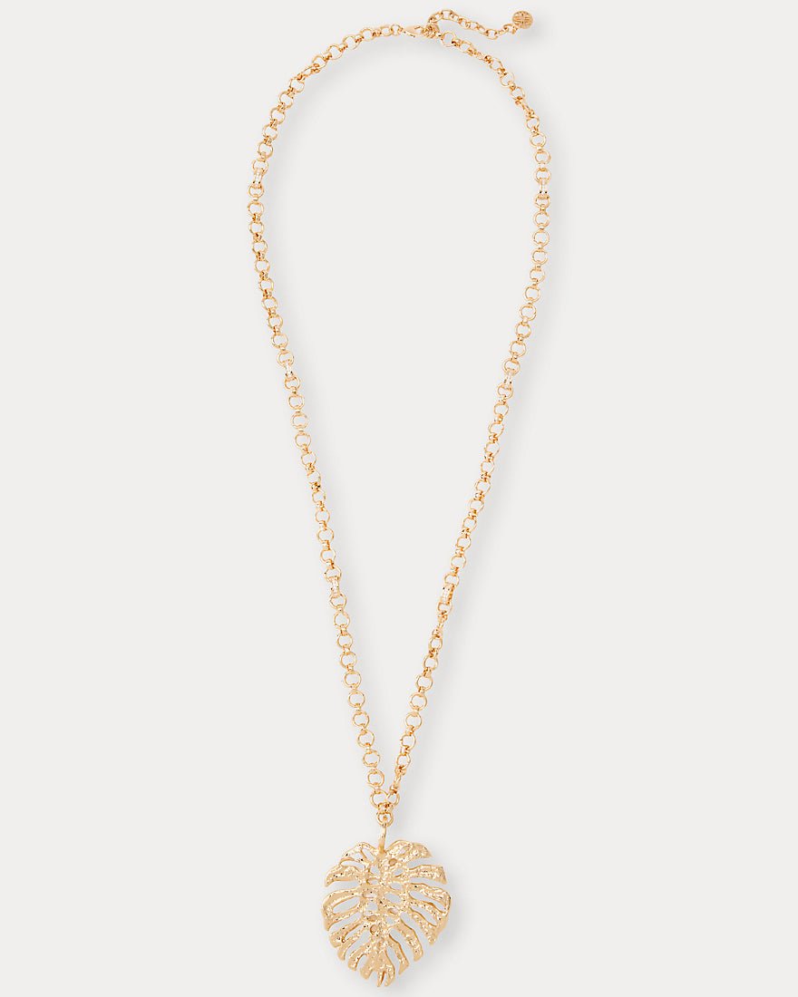 Lilly Pulitzer - Hide And Leaf Necklace - Gold Metallic