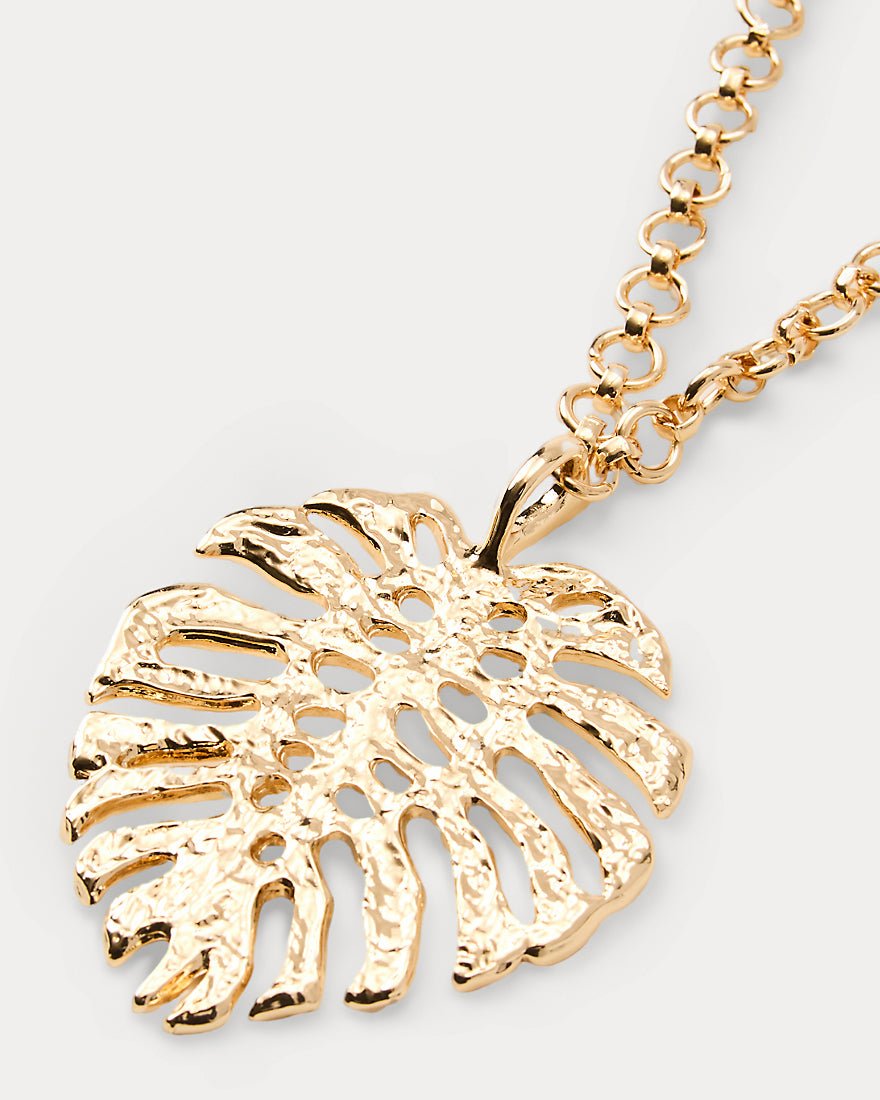 Lilly Pulitzer - Hide And Leaf Necklace - Gold Metallic