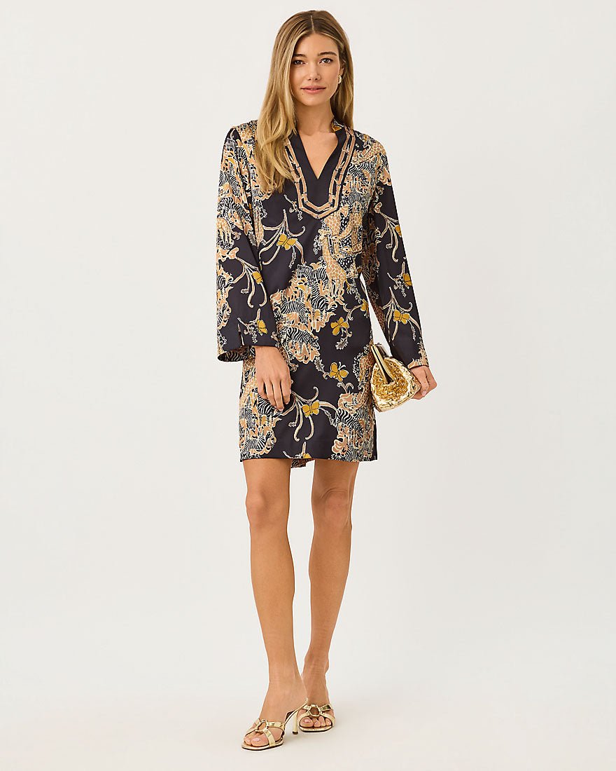 Lilly Pulitzer - Irella Caftan Dress - Onyx Striped Safari