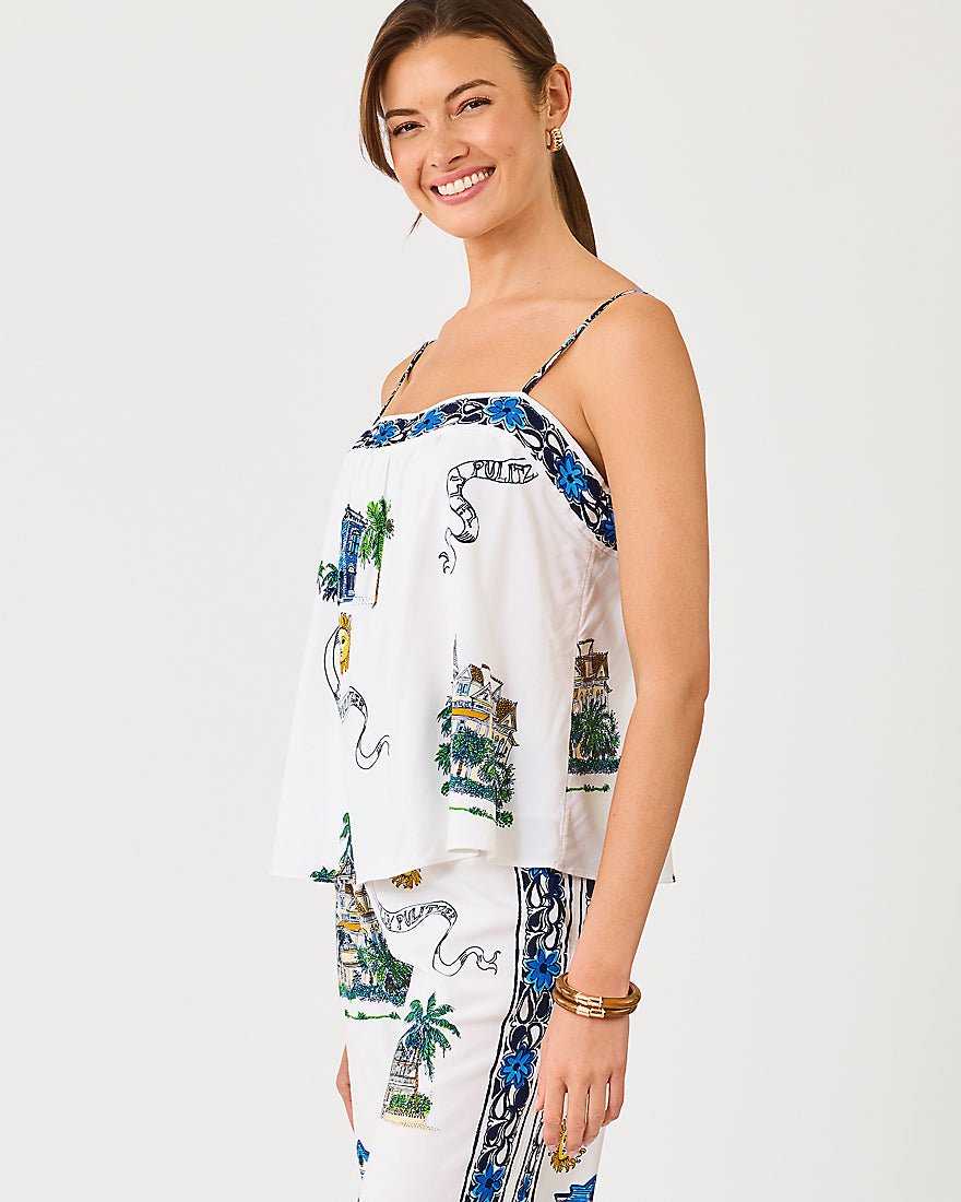 Lilly Pulitzer - Jamo Sleeveless Top - Coconut Key West Toile