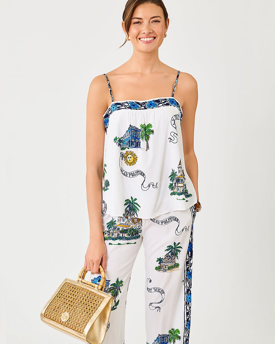Lilly Pulitzer - Jamo Sleeveless Top - Coconut Key West Toile