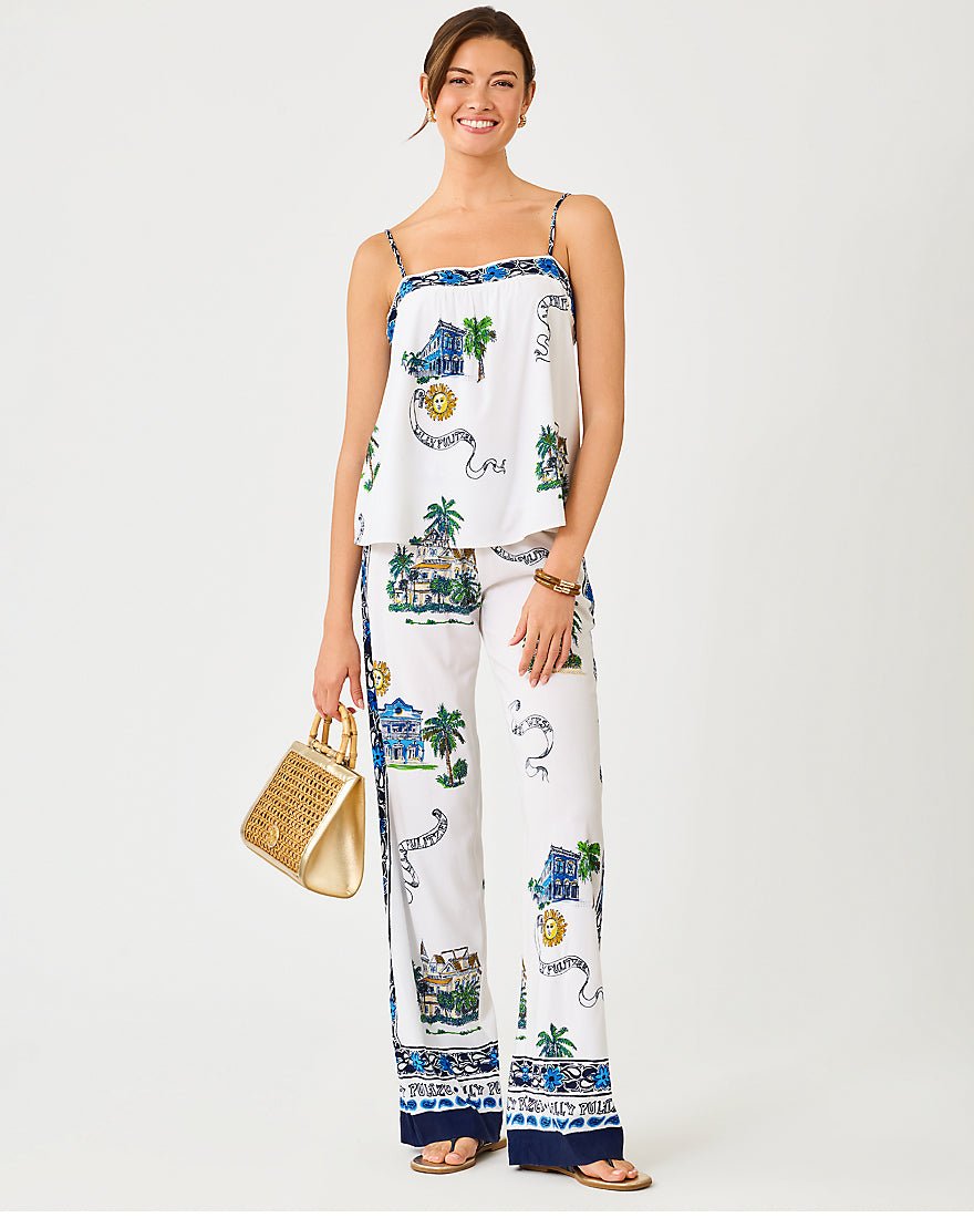 Lilly Pulitzer - Jamo Sleeveless Top - Coconut Key West Toile