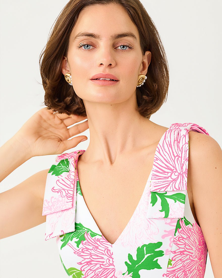 Lilly Pulitzer - Janine Skirted Romper - Resort White Lil Go With The Flow