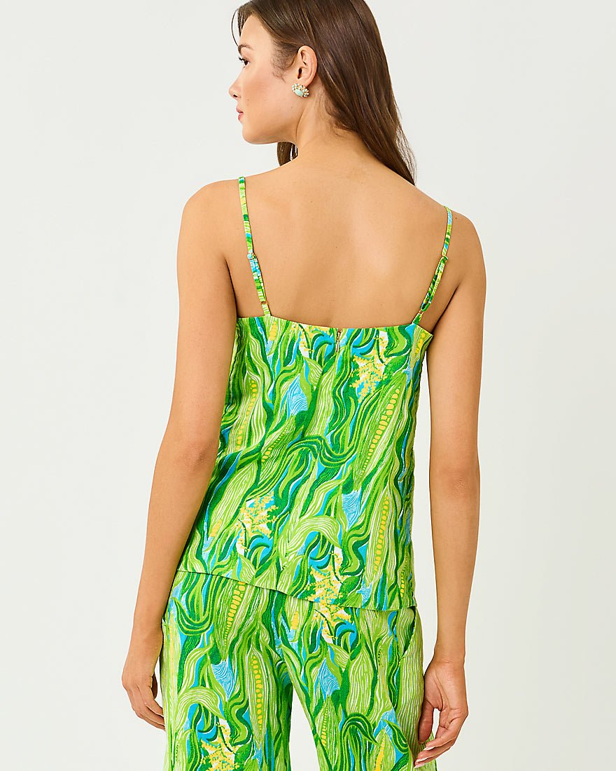Lilly Pulitzer - Jesslyn Top - Turquoise Tide Sweet Corn