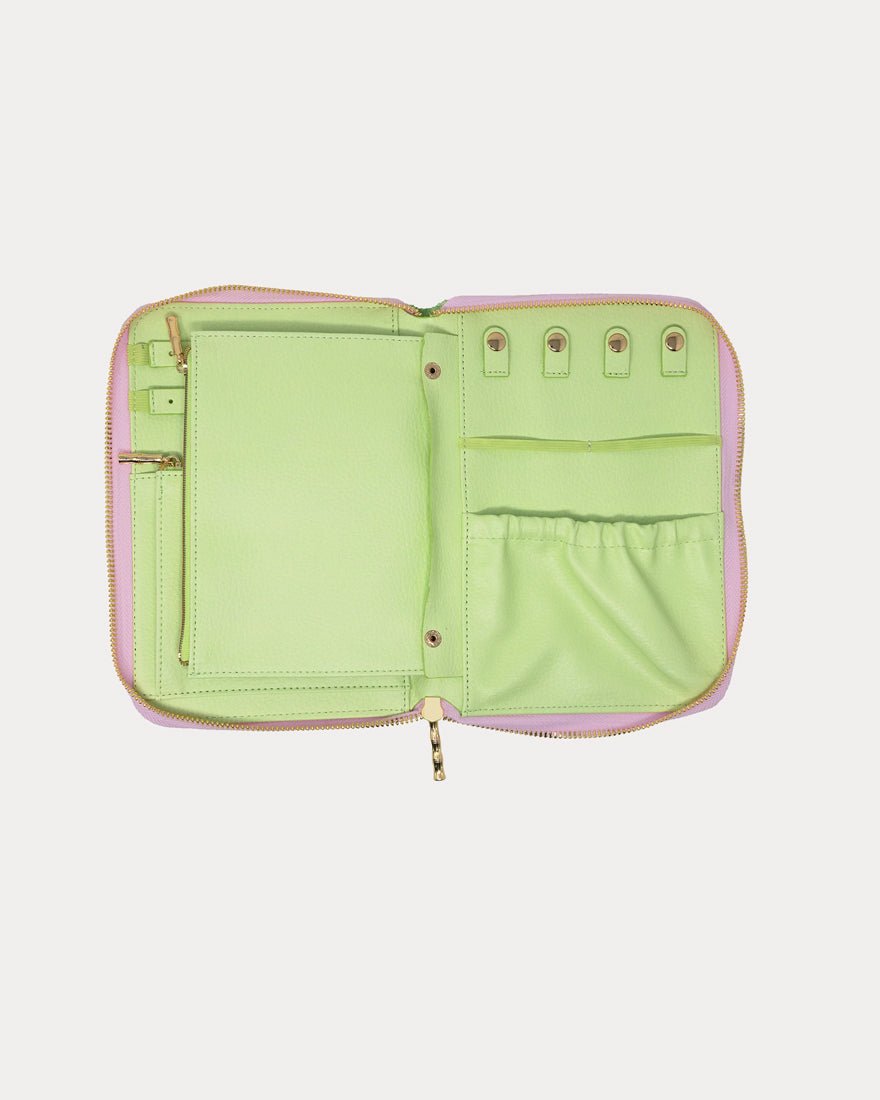 Lilly Pulitzer - Jewelry Folio - Coconut Textured Palm Stripe