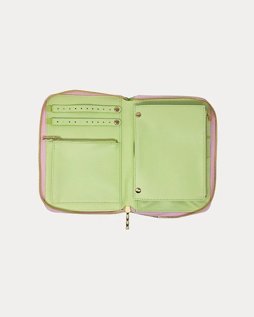 Lilly Pulitzer - Jewelry Folio - Coconut Textured Palm Stripe
