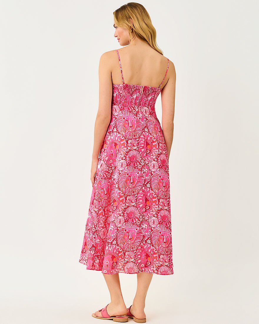 Lilly Pulitzer - Jorgian Linen Midi Dress - Paradise Punch Jims Stuff