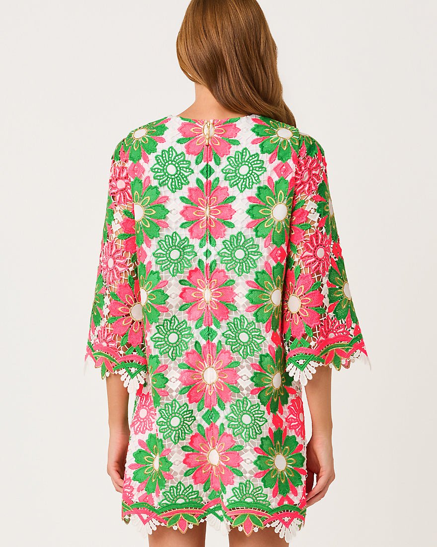 Lilly Pulitzer - Jouri Lace Dress - Cherry Blossom Pink Sunshine Tile Lace
