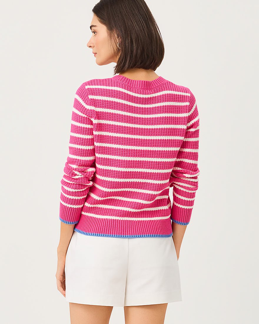 Lilly Pulitzer - Jovienne Sweater - Pink Aster Shine Bright Stripe