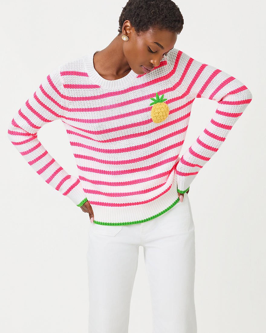 Lilly Pulitzer - Jovienne Sweater - Resort White Shine Bright Stripe
