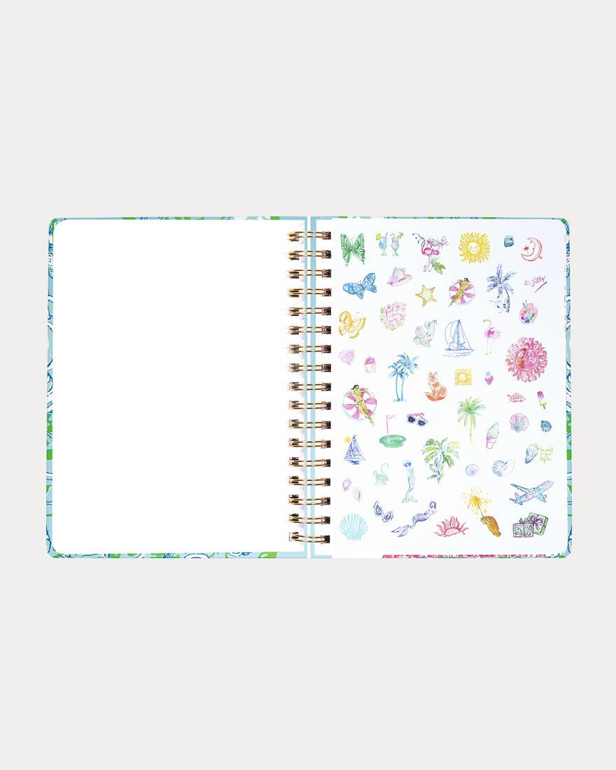 Lilly Pulitzer - Jumbo 17 Month Agenda - Day Dream Blue Throw Me a Line