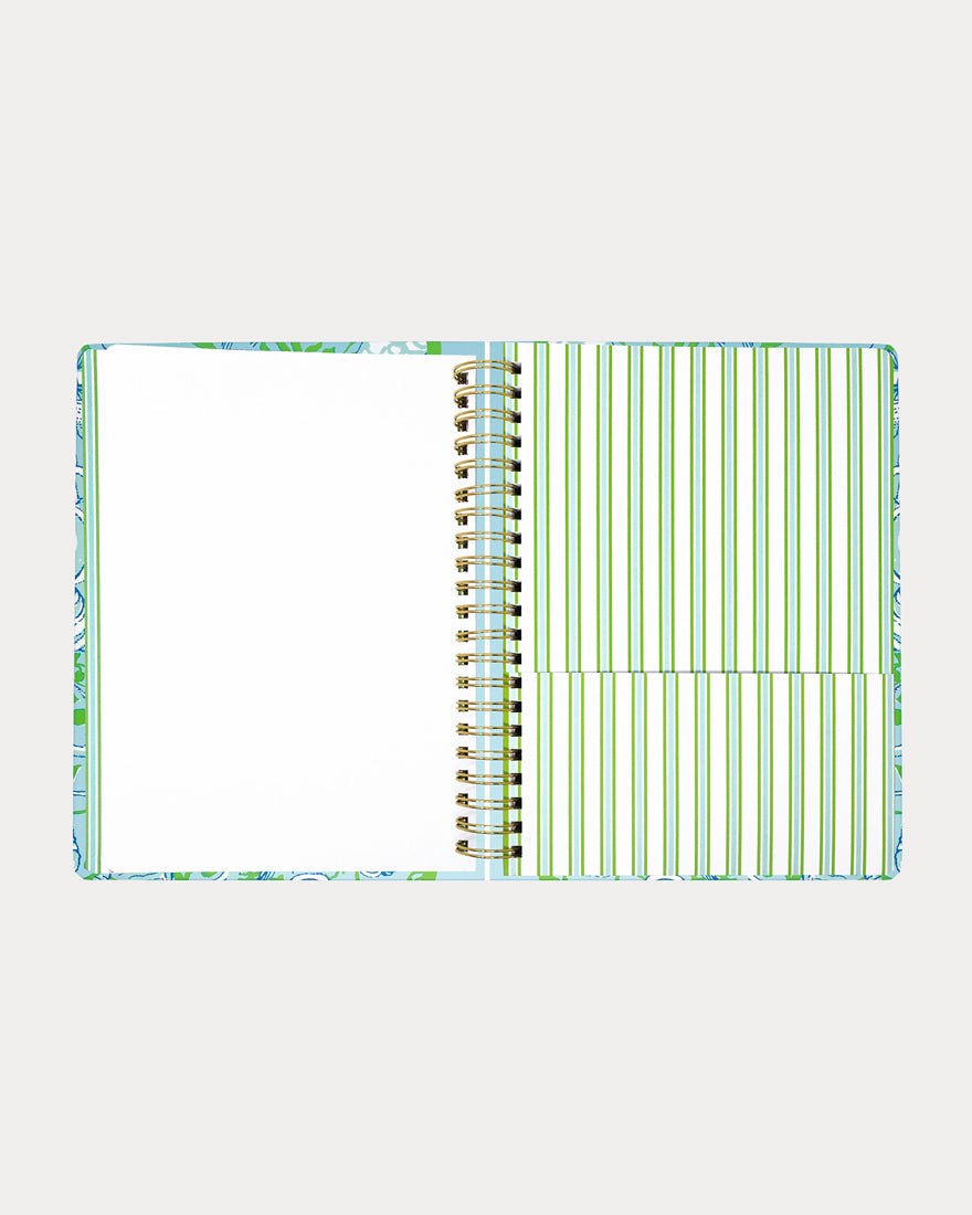 Lilly Pulitzer - Jumbo 17 Month Agenda - Day Dream Blue Throw Me a Line