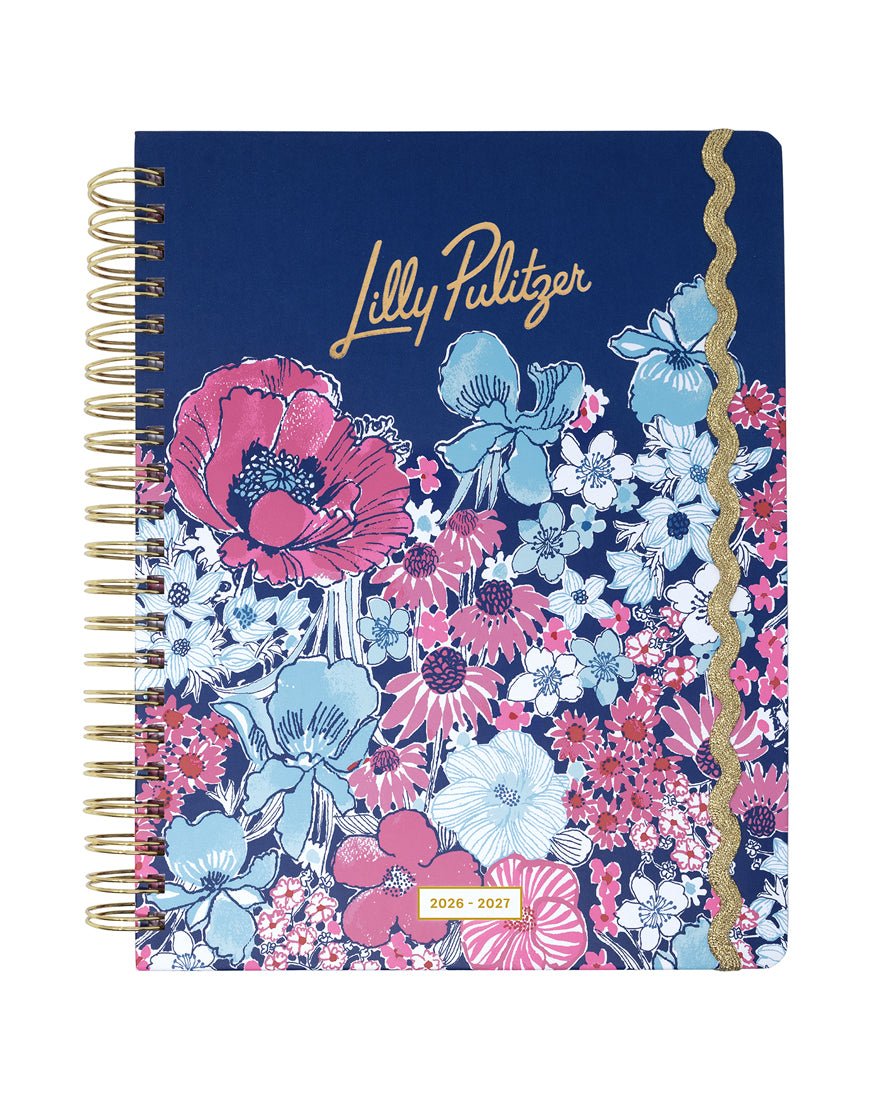 Lilly Pulitzer - Jumbo 17 Month Agenda - Starlight Navy In All Her Glory