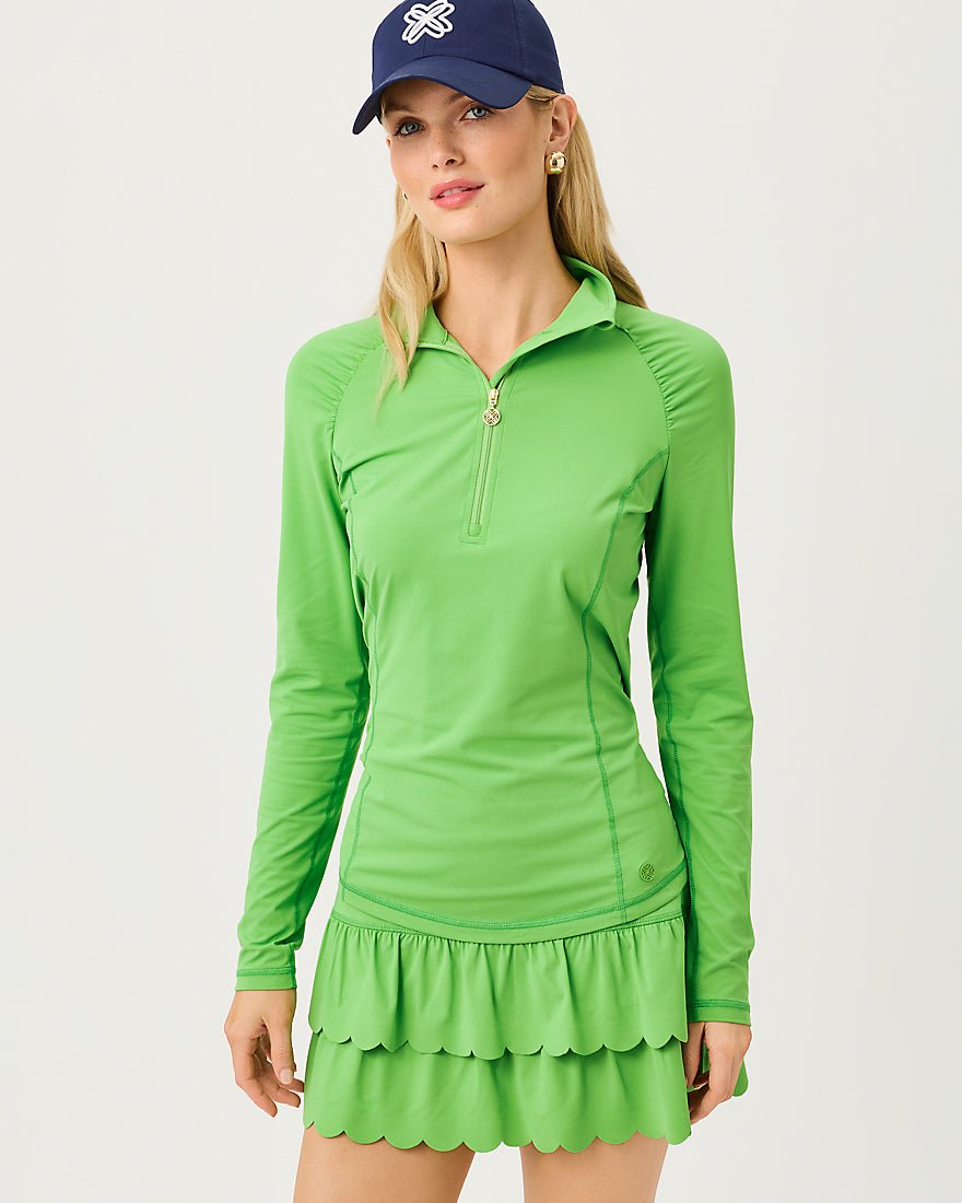 Lilly Pulitzer - Justine Half Zip Upf 50 Plus - Chateau Green