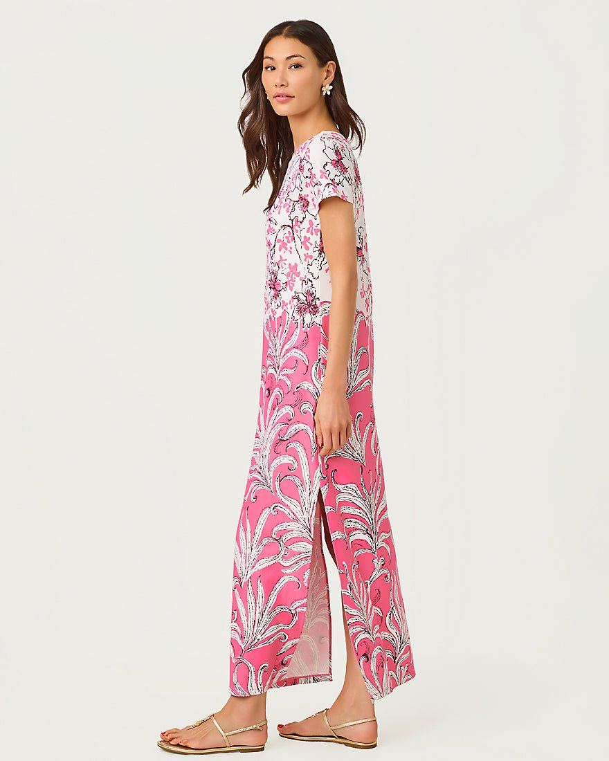 Lilly Pulitzer - Kaden Upf 50 Plus Maxi Dress - Confetti Pink Bumbley Buzz