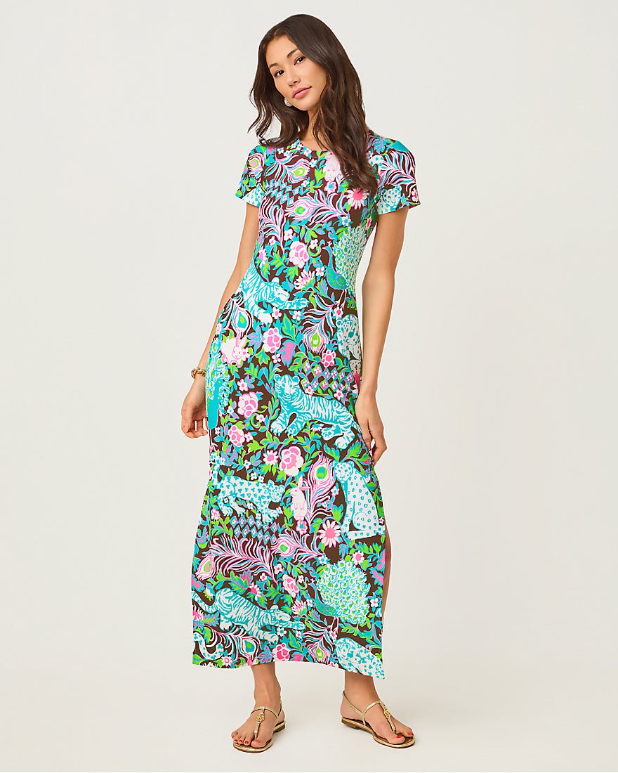 Lilly Pulitzer - Kaden Upf 50 Plus Maxi Dress - Multi Oversized Royal Zoo