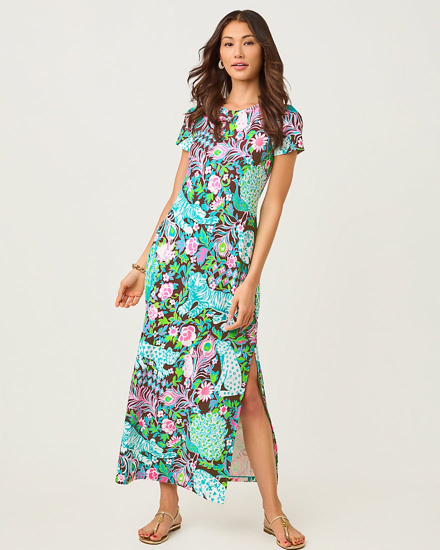 Lilly Pulitzer - Kaden Upf 50 Plus Maxi Dress - Multi Oversized Royal Zoo
