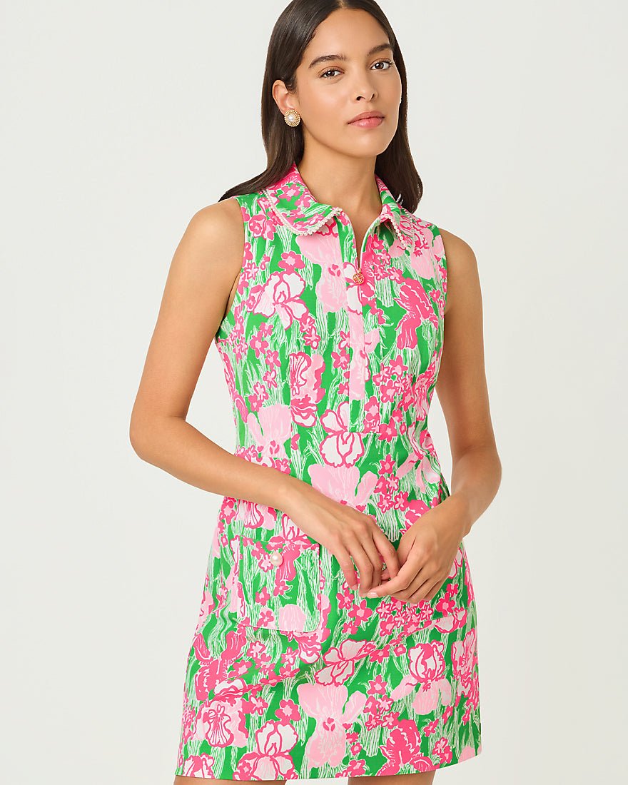 Lilly Pulitzer - Kathy Pearl Dress Upf 50 Plus - Putting Green Hannah